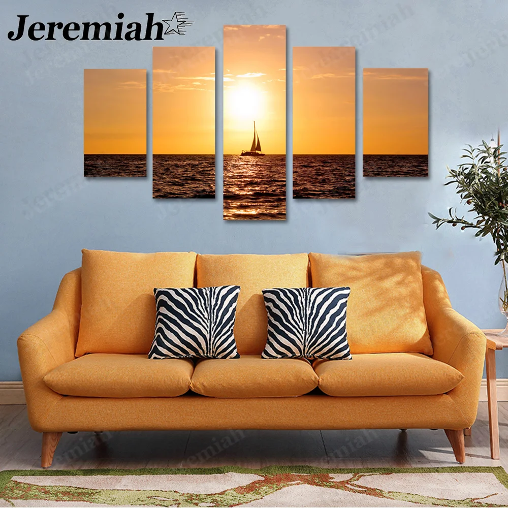 Modern Sailing Sunset Landscape Canvas Poster Orange Sunset Painting 5 Boards Nordic Home Room Decoration Accessories
Modern Sailing Sunset Landscape Canvas Poster Orange Sunset Painting 5 Boards Nordic Home Room Decoration Accessories