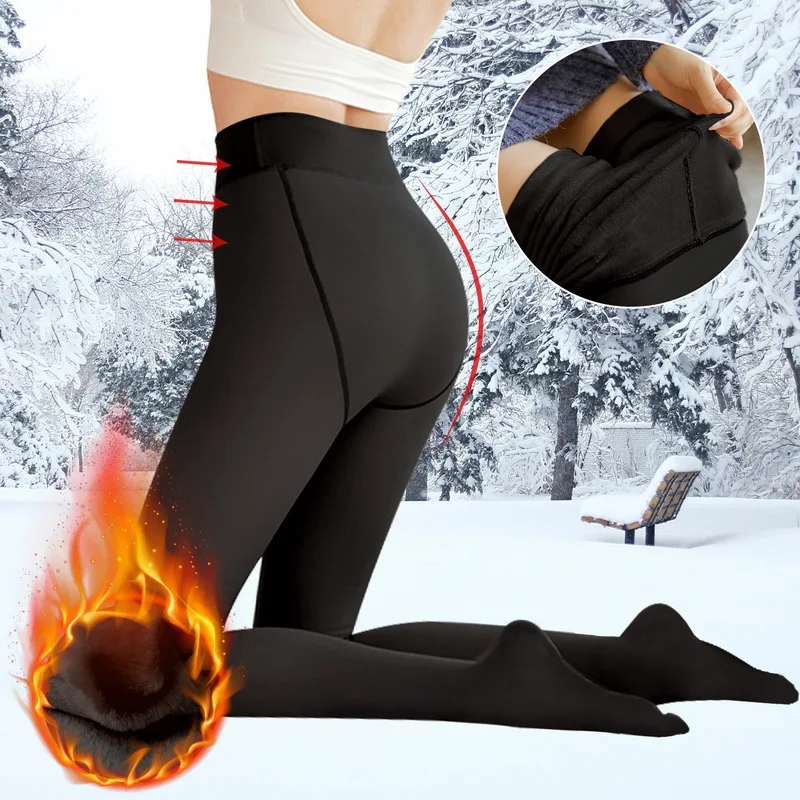 Winter Thicken Pantyhose Women Fake Translucent Pantyhose High Waist Fleece Lined Tights Slimming Leggings Elastic Thermal Socks
Winter Thicken Pantyhose Women Fake Translucent Pantyhose High Waist Fleece Lined Tights Slimming Leggings Elastic Thermal Socks