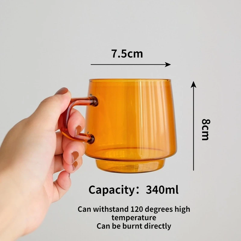 Cutelife Ins Nordic Coffee Cup Latte Colored Glass Vintage Water Tea Milk Glass Cup Transparent Heat-resistant Wedding Glass Mug
Cutelife Ins Nordic Coffee Cup Latte Colored Glass Vintage Water Tea Milk Glass Cup Transparent Heat-resistant Wedding Glass Mug