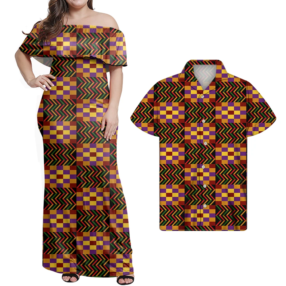 WHEREISART Ankara Vintage Women Dress and Men's Casual T-shirt Summer Prom Dress Plus Size Ladies Maxi Dress African Style
WHEREISART Ankara Vintage Women Dress and Men's Casual T-shirt Summer Prom Dress Plus Size Ladies Maxi Dress African Style