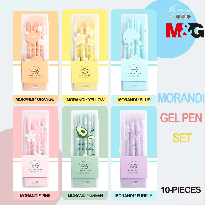 M&G Colorful 0.35mm/0.5mm black ink Gel Pen Morandi Gel Pen set Quick Drying Kawaii Color Bullet/Needle Tip school Stationery
M&G Colorful 0.35mm/0.5mm black ink Gel Pen Morandi Gel Pen set Quick Drying Kawaii Color Bullet/Needle Tip school Stationery