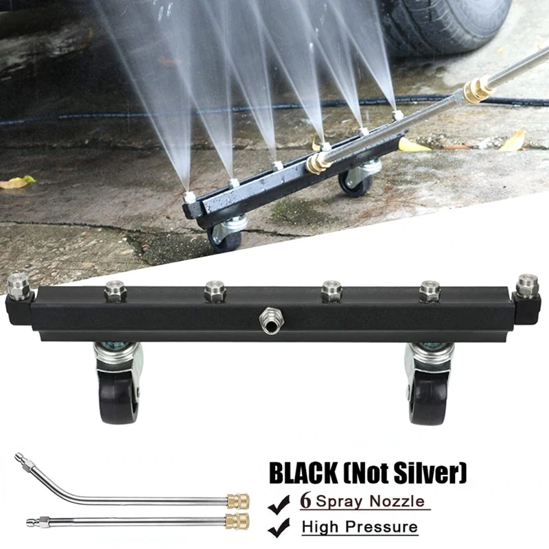 High Pressure Washer Undercarriage Cleaner,6 Nozzle Garden Cleaning Machine with 2 Washer Extension Wands, 4000 PSI
High Pressure Washer Undercarriage Cleaner,6 Nozzle Garden Cleaning Machine with 2 Washer Extension Wands, 4000 PSI