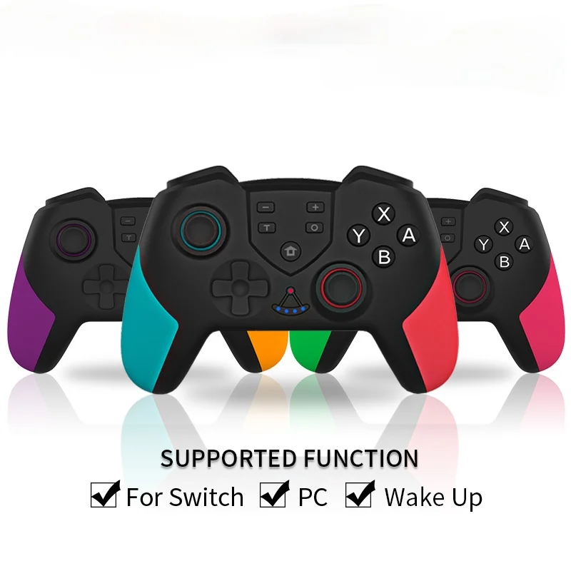 Беспроводной геймпад для контроллера переключателя для NS-Switch PRO, перезаряжаемая игровая консоль, bluetooth, аксессуары для джойстика
Беспроводной геймпад для контроллера переключателя для NS-Switch PRO, перезаряжаемая игровая консоль, bluetooth, аксессуары для джойстика
