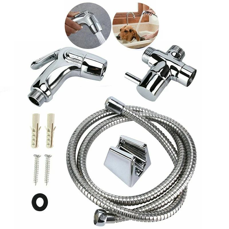 Bidet Sprayer Toilet Bathroom Flush Handheld Shower Head Nozzle Hose Set Stainless Steel Hand Bidet Faucet Bathroom Shower Clean
Bidet Sprayer Toilet Bathroom Flush Handheld Shower Head Nozzle Hose Set Stainless Steel Hand Bidet Faucet Bathroom Shower Clean