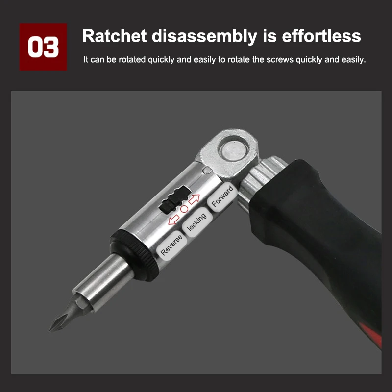 Mutilfunction 1/4 Inch Hex Left Right 180 Degree Rotating Ratchet Screwdriver Drive Tackle Tool SLC88
Mutilfunction 1/4 Inch Hex Left Right 180 Degree Rotating Ratchet Screwdriver Drive Tackle Tool SLC88