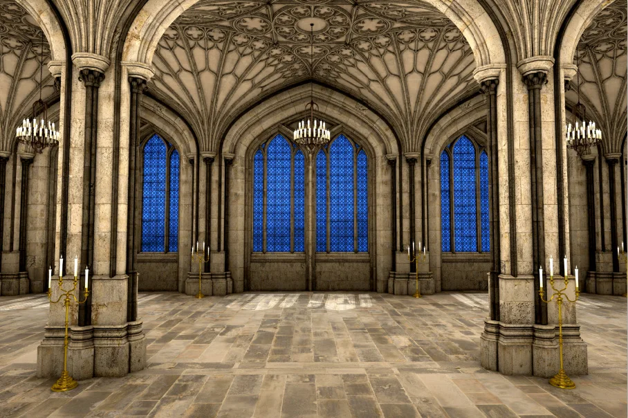 7x5FT Vintage Retro Gothic Cathedral Symmetrical View Candles Castle Custom Photo Backdrop Background Vinyl 220cm X 150cm 
7x5FT Vintage Retro Gothic Cathedral Symmetrical View Candles Castle Custom Photo Backdrop Background Vinyl 220cm X 150cm