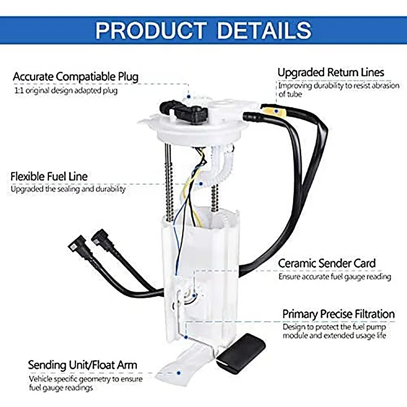 car fuel pump module assembly for Chevrolet Knight am for Pontiac 2000-2005 e3507m
car fuel pump module assembly for Chevrolet Knight am for Pontiac 2000-2005 e3507m