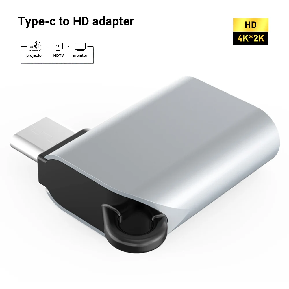 Адаптер USB Type C 4K * 2K HD Type-C к HDMI-совместимый адаптер для MacBook, Samsung, Huawei, компьютерного проектора
Адаптер USB Type C 4K * 2K HD Type-C к HDMI-совместимый адаптер для MacBook, Samsung, Huawei, компьютерного проектора