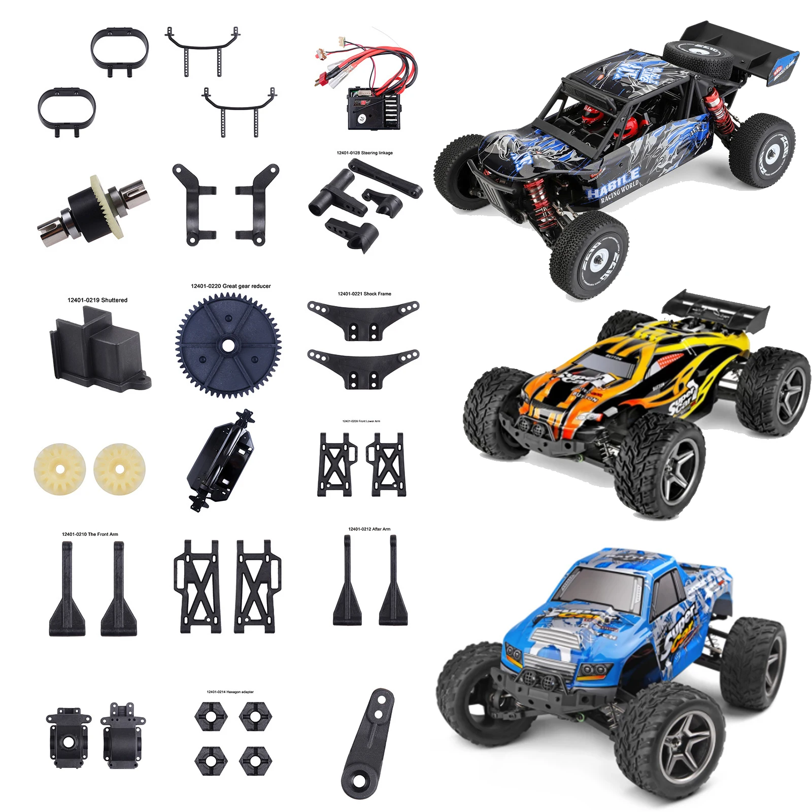 Wltoys 12401 12402 12403 12404 12409 RC Car Spare Parts Shell Tire Bumper Shock Absorber Swing Arm Bearing Screws
Wltoys 12401 12402 12403 12404 12409 RC Car Spare Parts Shell Tire Bumper Shock Absorber Swing Arm Bearing Screws