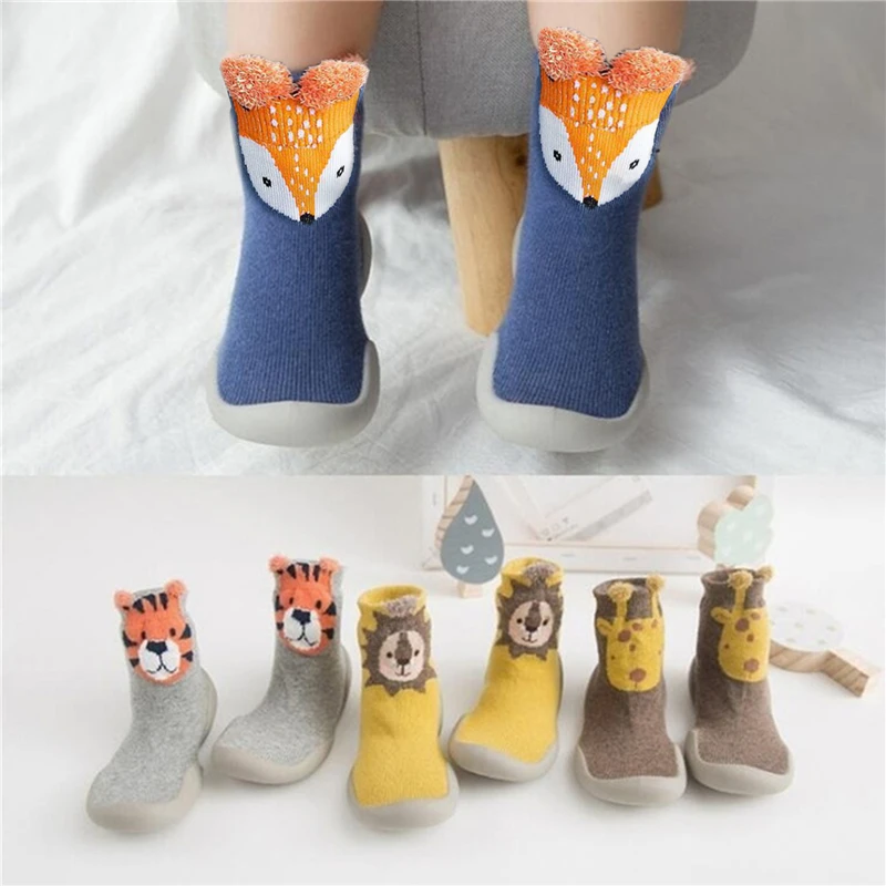 Cute Baby Toddler Shoes Cartoon Animals Fox Tiger Print Non-slip Indoor Shoes Soft Bottom Floor Shoes Animal Style Kids Socks
Cute Baby Toddler Shoes Cartoon Animals Fox Tiger Print Non-slip Indoor Shoes Soft Bottom Floor Shoes Animal Style Kids Socks