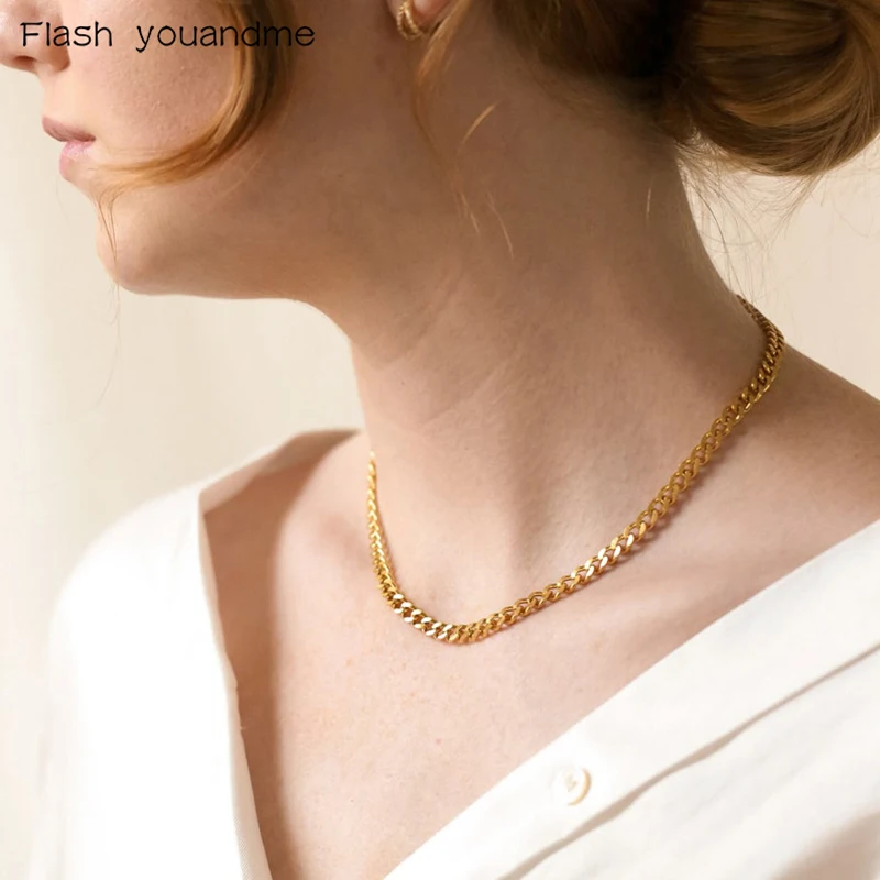 Real 925 Sterling Silver Chunky Necklace Punk Rock Thick Gold Necklace Cuban Chain Mens Necklace Gift for Men Trendy Jewelry
Real 925 Sterling Silver Chunky Necklace Punk Rock Thick Gold Necklace Cuban Chain Mens Necklace Gift for Men Trendy Jewelry