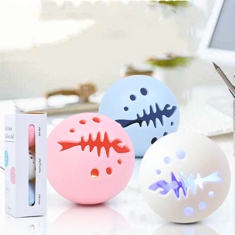 3PCS Pet Cat Supplies Catnip Bells Luminous Funny Cat Ball Cat Toy Fish Bone-shaped Cat Self-hey Ball Interactive Training
3PCS Pet Cat Supplies Catnip Bells Luminous Funny Cat Ball Cat Toy Fish Bone-shaped Cat Self-hey Ball Interactive Training