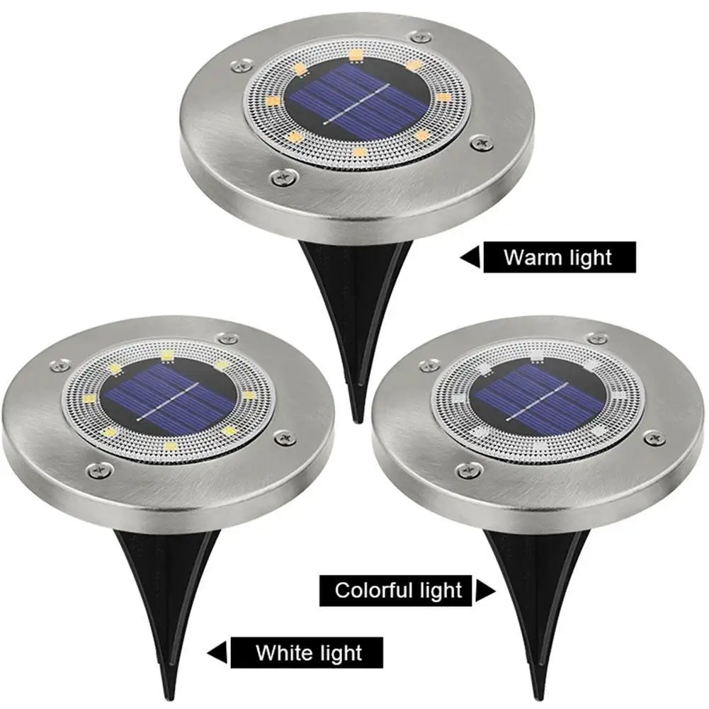 8 LED Solar Garden Lights Solar Ground Lamp Inground Lighting Lamp Waterproof for Outdoor Yard Deck Pathway Lawn Landscape
8 LED Solar Garden Lights Solar Ground Lamp Inground Lighting Lamp Waterproof for Outdoor Yard Deck Pathway Lawn Landscape