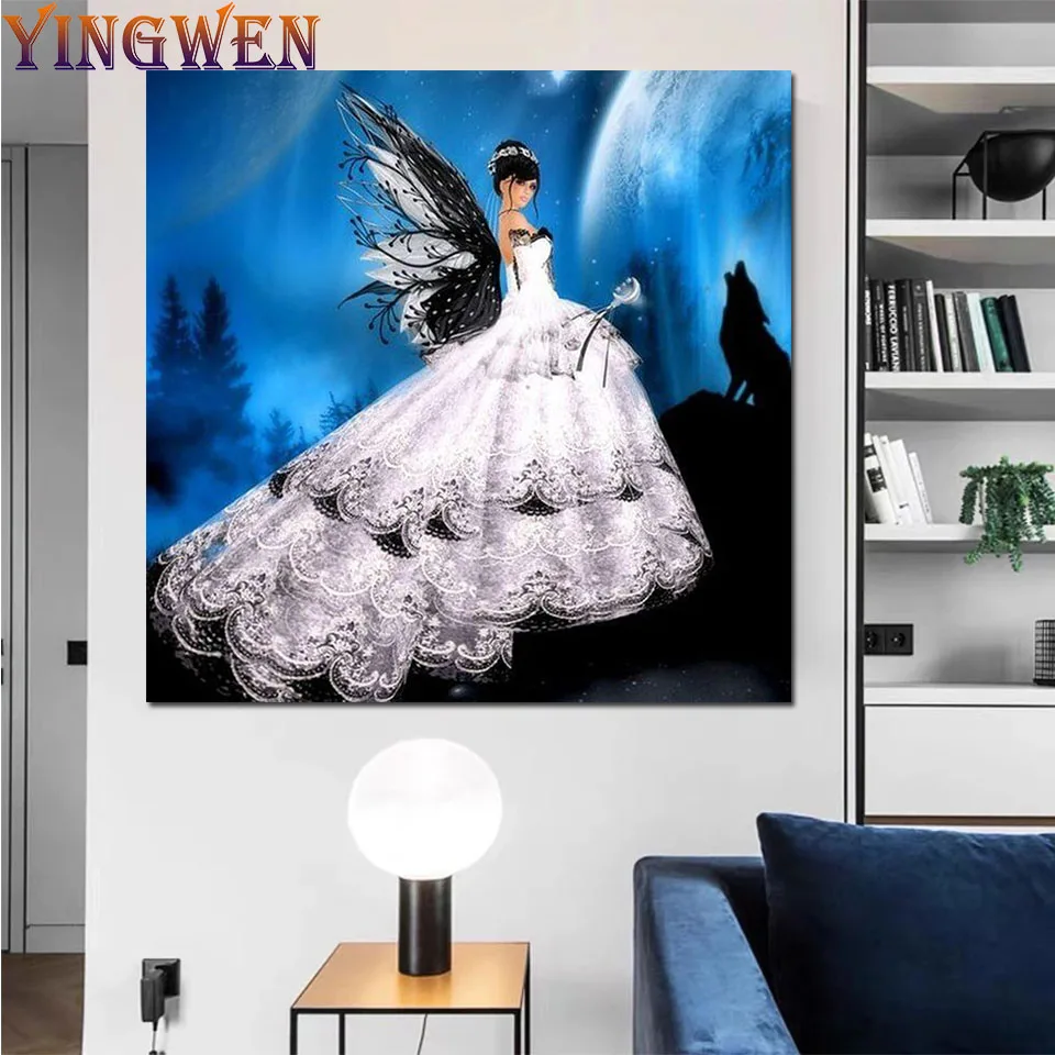 5D DIY Diamond Mosaic White Angel Fairy Diamond Painting Cross Stitch Embroidery Rhinestone Painting Art Home Decoration Gift
5D DIY Diamond Mosaic White Angel Fairy Diamond Painting Cross Stitch Embroidery Rhinestone Painting Art Home Decoration Gift