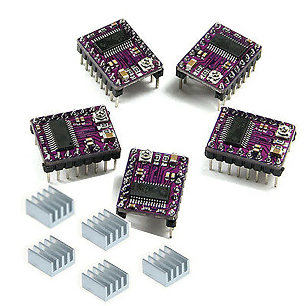 5PCS DRV8825 Stepper Motor Driver Control Extension Shield Board For 3D Printer Drive Adapter Board Circuit Module And Heat Sink
5PCS DRV8825 Stepper Motor Driver Control Extension Shield Board For 3D Printer Drive Adapter Board Circuit Module And Heat Sink