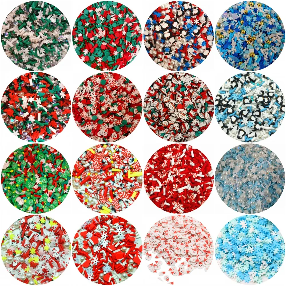 Mixed Xmas Snowfake Slices Slime Polymer Clay Sprinkles Crafts Christmas Hot Clay Nail Shaker DIY Crystal Mud Filler Accessories
Mixed Xmas Snowfake Slices Slime Polymer Clay Sprinkles Crafts Christmas Hot Clay Nail Shaker DIY Crystal Mud Filler Accessories