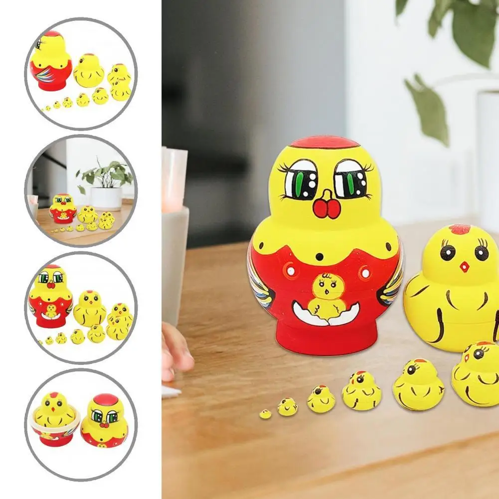 1 Set Chick Matrioska Toy Easy-carrying Russian Nesting Dolls Chick Matrioska Toy Easy-using Colorful Matrioska Toy
1 Set Chick Matrioska Toy Easy-carrying Russian Nesting Dolls Chick Matrioska Toy Easy-using Colorful Matrioska Toy