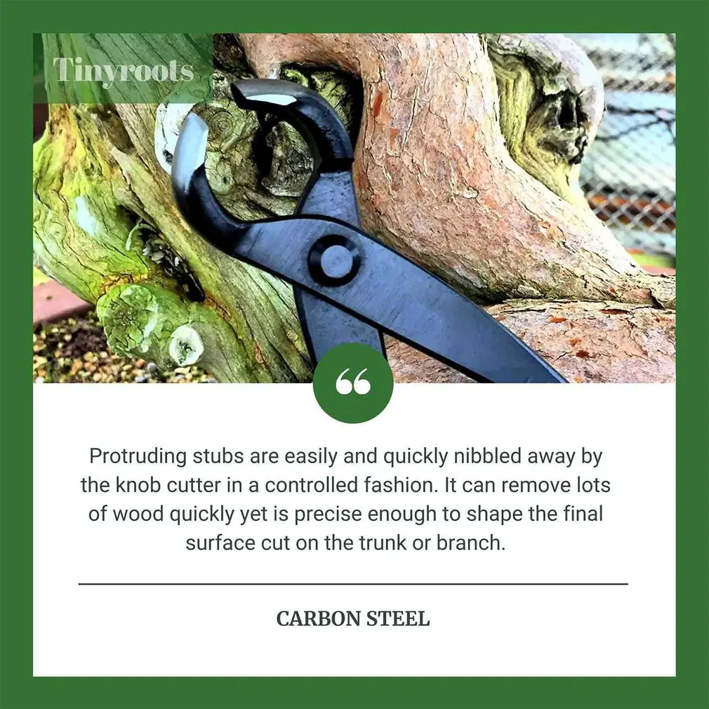 Round Head Branch Knob Cutter Root Cutting Plier Round Edge Concave Knob Branch Cutter Garden Bonsai Tools Purner Scissors
Round Head Branch Knob Cutter Root Cutting Plier Round Edge Concave Knob Branch Cutter Garden Bonsai Tools Purner Scissors