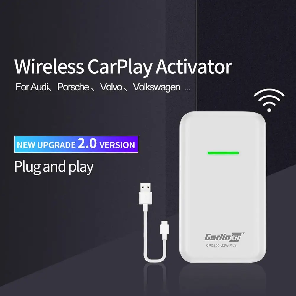 Wireless Carplay Adapter Wired to Wireless Auto Carplay Activator supports voice control, Siri, GPS navigation application Hot
Wireless Carplay Adapter Wired to Wireless Auto Carplay Activator supports voice control, Siri, GPS navigation application Hot