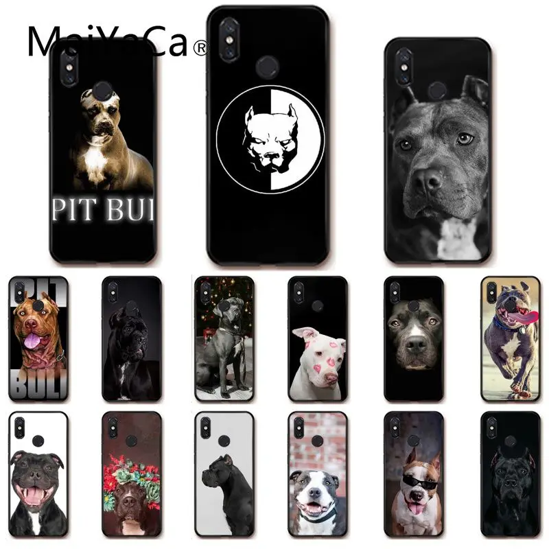 Чехол для телефона Maiyaca Pit Bull Lovely Pet Dog Pitbull Xiaomi mi5 6 A1 A2 Lite Mi9 9SE mi8lite 8explorer Pocophone