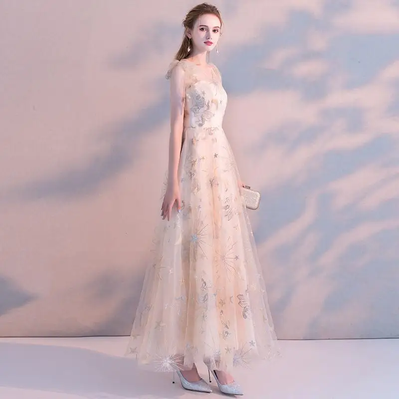 Banquet Evening Dress Female Noble Elegant Temperament Champagne Fairy Style Socialite Dress Small Dress Long Host Female
Banquet Evening Dress Female Noble Elegant Temperament Champagne Fairy Style Socialite Dress Small Dress Long Host Female