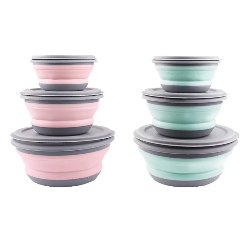 3pcs Folding Bowl Outdoor Camping Tableware Sets Lunch Box Portable Salad Bowl With Lid For Nature Hike Cooking Supplies
3pcs Folding Bowl Outdoor Camping Tableware Sets Lunch Box Portable Salad Bowl With Lid For Nature Hike Cooking Supplies