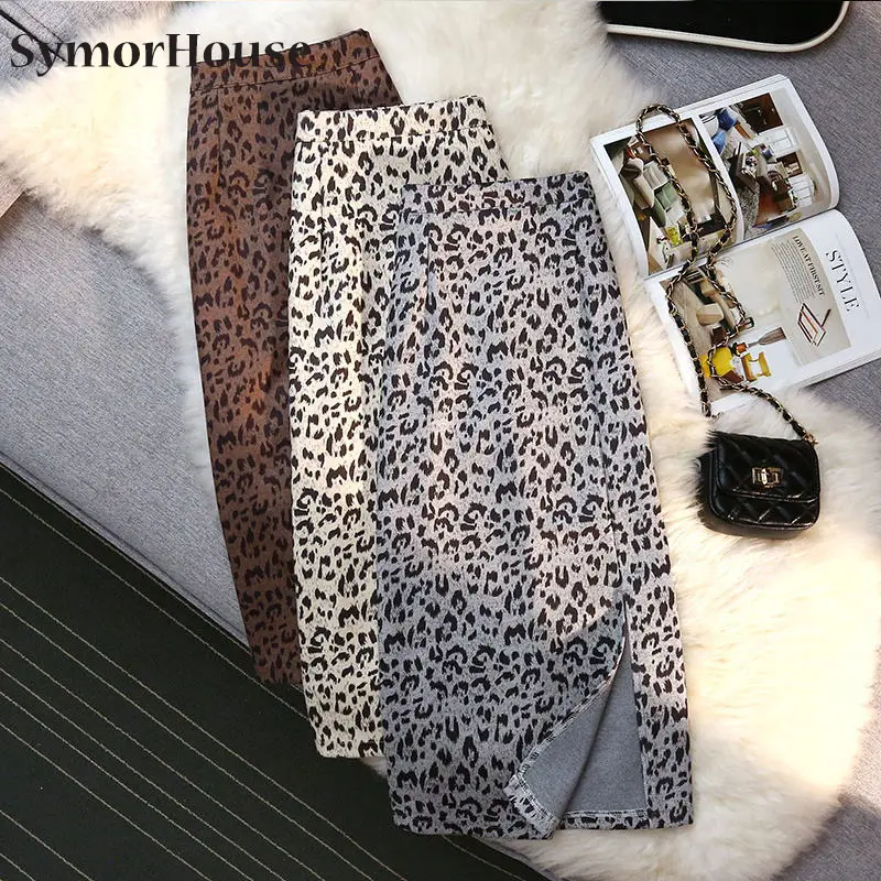 Vintage Leopard Print A-Line Skirts Women High Waist New Fashion Casual One Step Skirt Office Lady Package Hip Skirts Female 
Vintage Leopard Print A-Line Skirts Women High Waist New Fashion Casual One Step Skirt Office Lady Package Hip Skirts Female