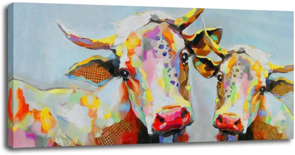 Animal Cattle Painting Canvas Colorful Cow Buffalo Printing Wall Art Bedroom Pictures Picture Decor Kids Room Wall Decoration
Animal Cattle Painting Canvas Colorful Cow Buffalo Printing Wall Art Bedroom Pictures Picture Decor Kids Room Wall Decoration
