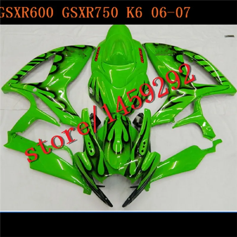 ABS Fairings for GSXR600 06 07 GSXR750 SUZUKI GSX-R600 GSX-R750 2006 2007 green black flames GSXR 600 750 06-07 K6 K7 fairing
ABS Fairings for GSXR600 06 07 GSXR750 SUZUKI GSX-R600 GSX-R750 2006 2007 green black flames GSXR 600 750 06-07 K6 K7 fairing