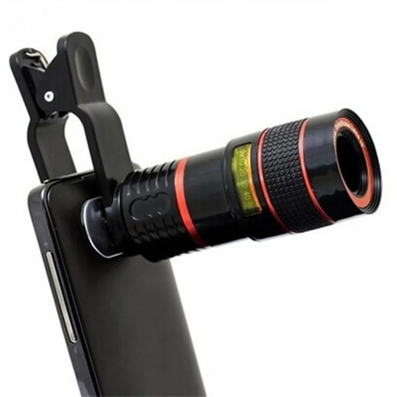 Mobile phone lens with 12x zoom lens, telephoto lens, external telescope with universal clip
Mobile phone lens with 12x zoom lens, telephoto lens, external telescope with universal clip