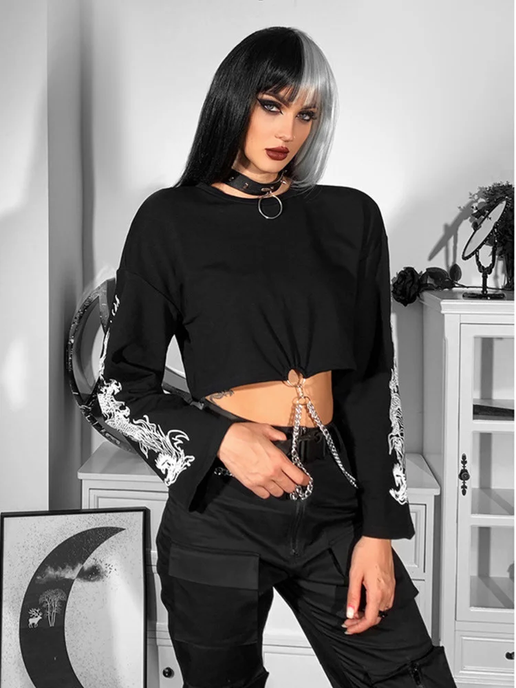 DGIRL Retro dark navel chain dragon print hoodie streetwear women's long-sleeved hoodie Y2k autumn and winter ladies 2021
DGIRL Retro dark navel chain dragon print hoodie streetwear women's long-sleeved hoodie Y2k autumn and winter ladies 2021