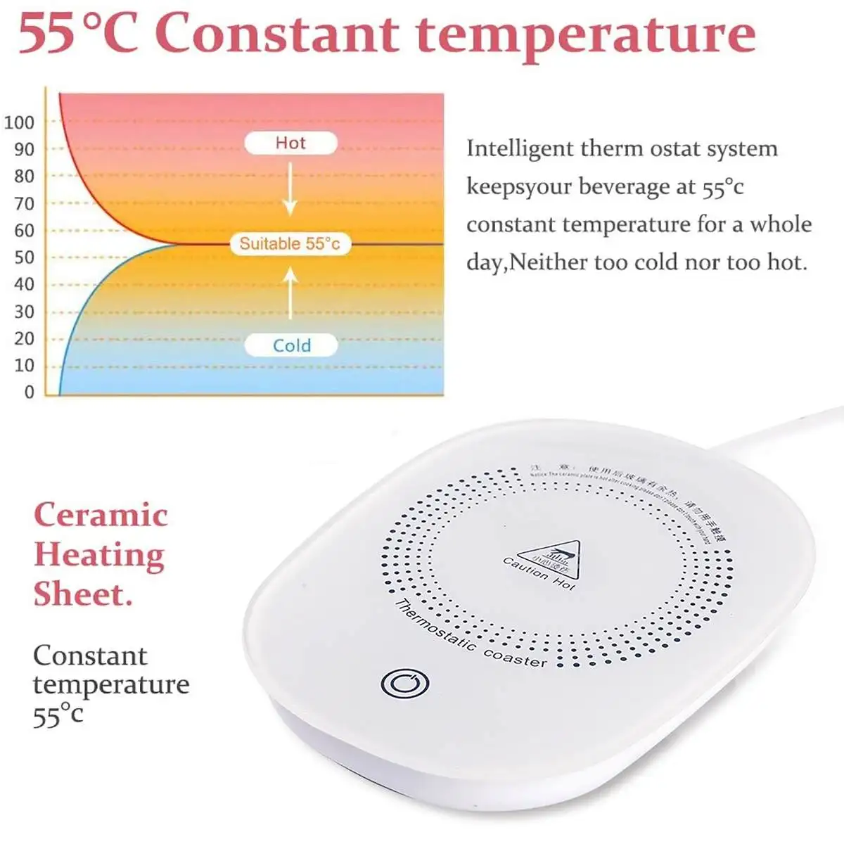 Electric Cup Heater Coffee Mug Cup Mat Warmer Pad for Office Milk Tea Electric Kettle Home Appliances Birthday Christmas Gift
Electric Cup Heater Coffee Mug Cup Mat Warmer Pad for Office Milk Tea Electric Kettle Home Appliances Birthday Christmas Gift