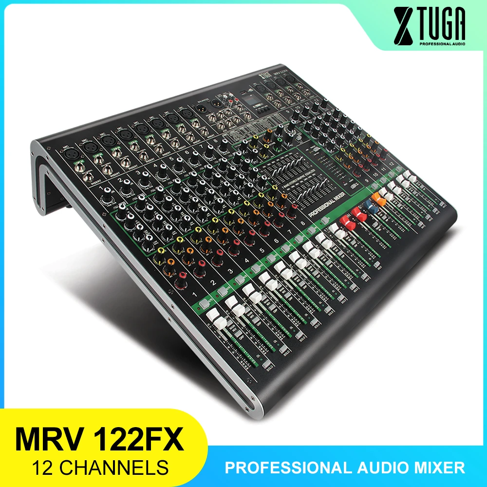 Звуковая плата XTUGA MRV122FX 12 каналов Ультрамодный металлический корпус с цифровым