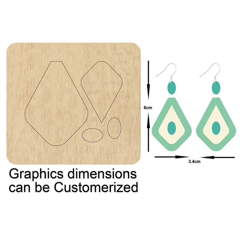 earring diy new wooden mould cutting dies for scrapbooking 
earring diy new wooden mould cutting dies for scrapbooking
