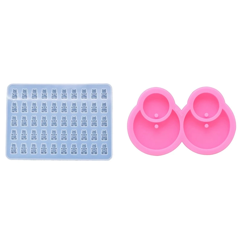 Glossy Circle Earring Mold Resin Round Silicone Mold With DIY Assorted Silicone Bears Mold For Epoxy Resin Crafts Tool
Glossy Circle Earring Mold Resin Round Silicone Mold With DIY Assorted Silicone Bears Mold For Epoxy Resin Crafts Tool