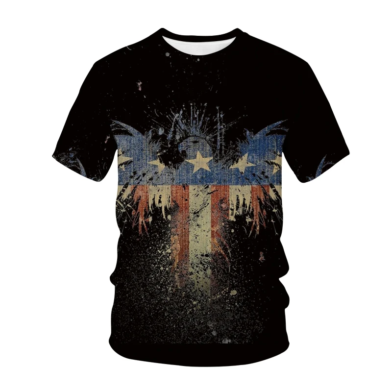 American 3D Eagle Print Men's T-Shirt Hip Hop Glide Flying Eagle Boy Comfortable Short Sleeve 2021 Fashion Street Fitness Top
American 3D Eagle Print Men's T-Shirt Hip Hop Glide Flying Eagle Boy Comfortable Short Sleeve 2021 Fashion Street Fitness Top