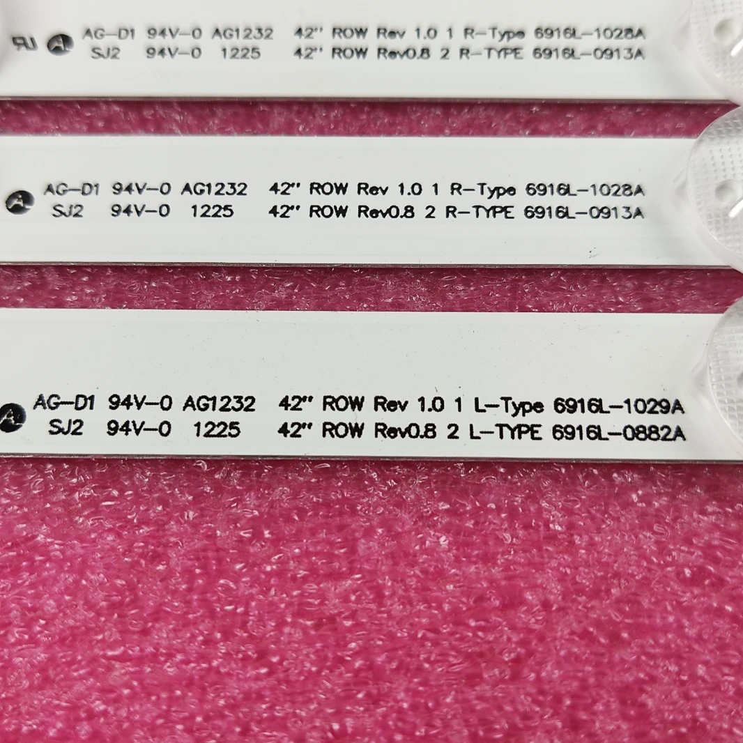 12 шт./компл. светодиодный подсветка полосы для LG 42LM340T 42LM3700 42LS3400 42LM3400 6916L-0882A 0913A