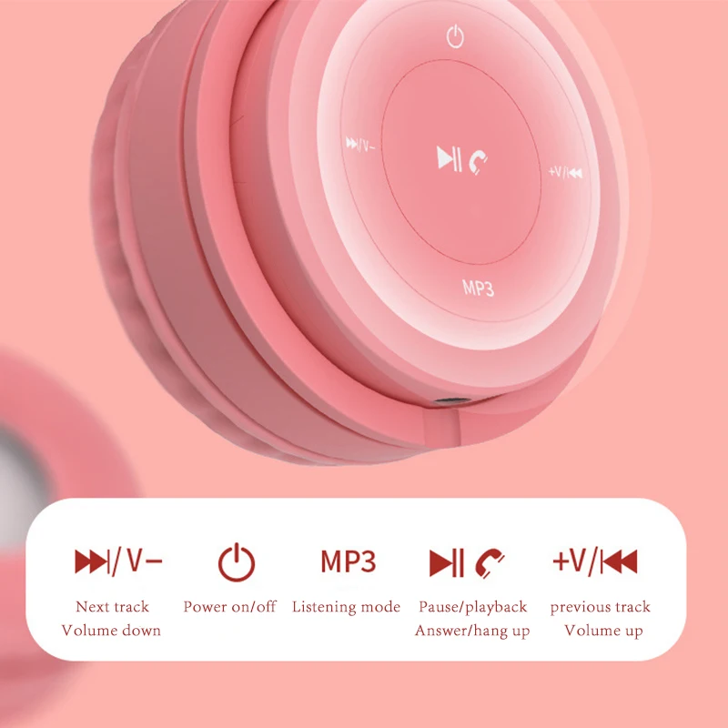 Bluetooth headphone Macaron Head-mounted Bluetooth headphone Mini Game Student microphone Headset Various colors to choose from
Bluetooth headphone Macaron Head-mounted Bluetooth headphone Mini Game Student microphone Headset Various colors to choose from