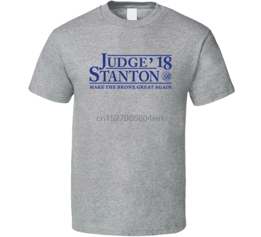 Judge Stanton 18 Make The Bronx Great Again Нью-Йорк бейсбольный Фан Подарочная футболка (1) | Мужская