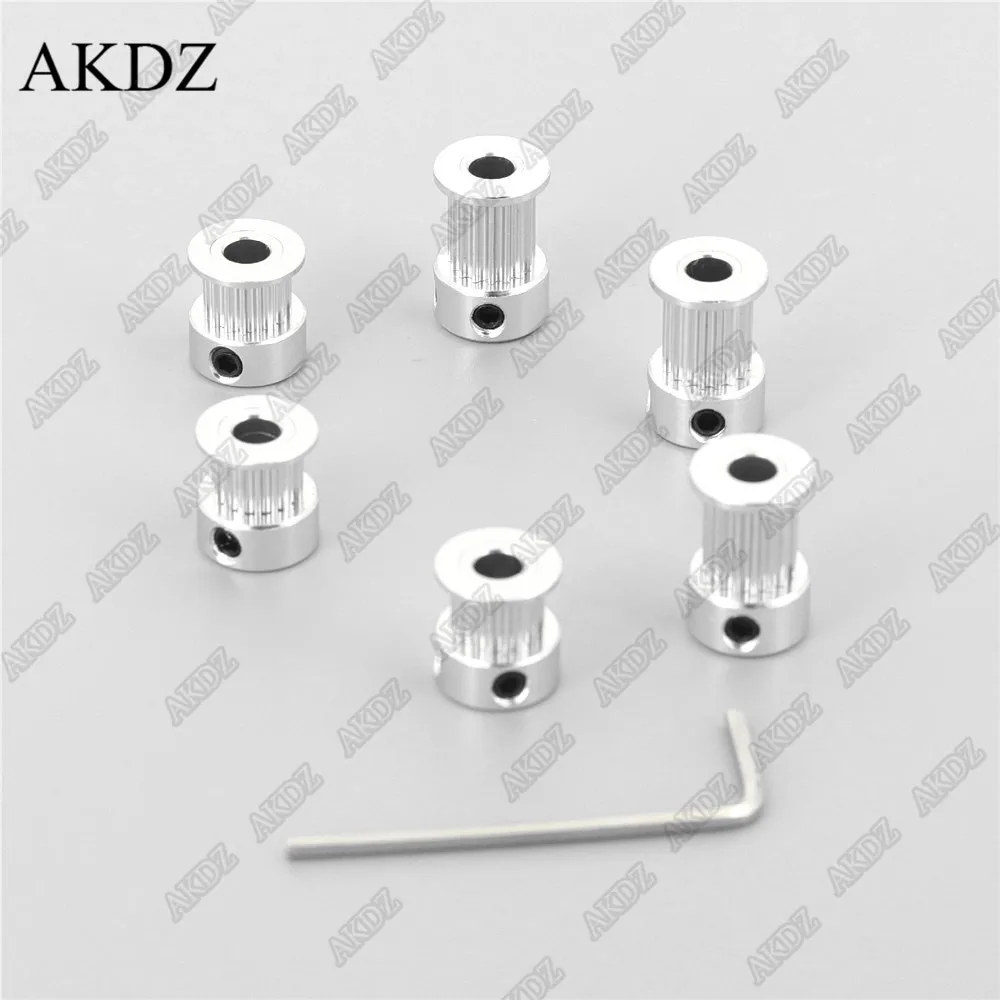16 teeth 2GT Timing Pulley Bore 3.175/4/5/6/6.35mm for GT2 Open Synchronous belt width 6mm/10/15mm small backlash 16Teeth 16T
16 teeth 2GT Timing Pulley Bore 3.175/4/5/6/6.35mm for GT2 Open Synchronous belt width 6mm/10/15mm small backlash 16Teeth 16T