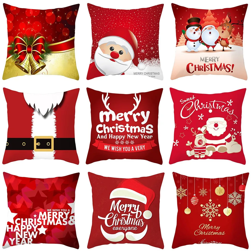 1 Pc Peach Skin Pillow Case 45*45cm Merry Christmas Red Series Cushion Cover Throw Pillow Case Festive Elk Snowflake
1 Pc Peach Skin Pillow Case 45*45cm Merry Christmas Red Series Cushion Cover Throw Pillow Case Festive Elk Snowflake