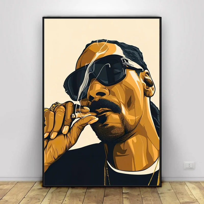 Hip Hop Snoop Dogg Singer Star Posters Prints Rapper Star Canvas Paintings Oil Painting Modern Wall Art Picture for Home Decor
Hip Hop Snoop Dogg Singer Star Posters Prints Rapper Star Canvas Paintings Oil Painting Modern Wall Art Picture for Home Decor