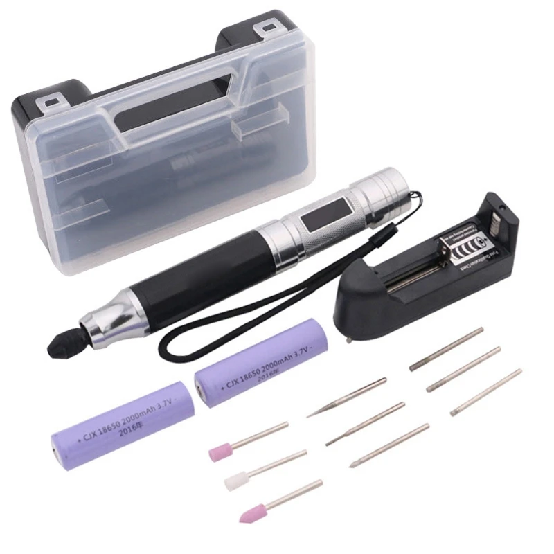 DIY Engraving Pen Rechargeable Electric Carving Polishing Pen Portable Mini Driller Grinder for Metal Wood Jewelry Glass
DIY Engraving Pen Rechargeable Electric Carving Polishing Pen Portable Mini Driller Grinder for Metal Wood Jewelry Glass
