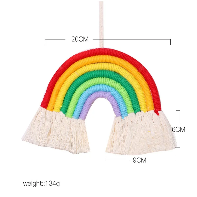 Tapestry Ins Rainbow Handmade Cotton Woven Wall Hanging Bohemian Macrame Tapestries Nordic Home Decoration
Tapestry Ins Rainbow Handmade Cotton Woven Wall Hanging Bohemian Macrame Tapestries Nordic Home Decoration