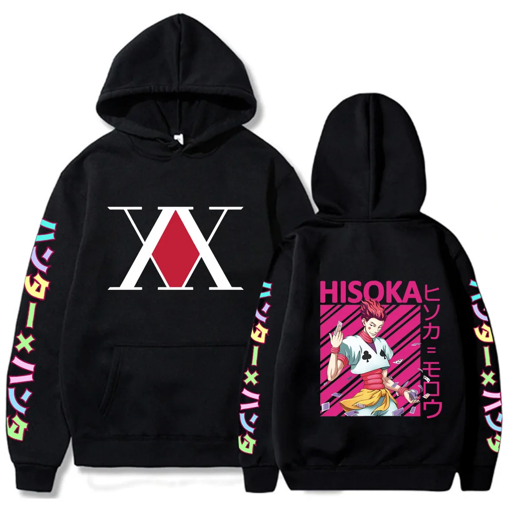 Hunter X Hunter Hisoka Streetwear Sweatshirt Anime Hoodie Print Hooded Sweatshirts Loose Long Sleeve Men Clothes Pullover Fall
Hunter X Hunter Hisoka Streetwear Sweatshirt Anime Hoodie Print Hooded Sweatshirts Loose Long Sleeve Men Clothes Pullover Fall