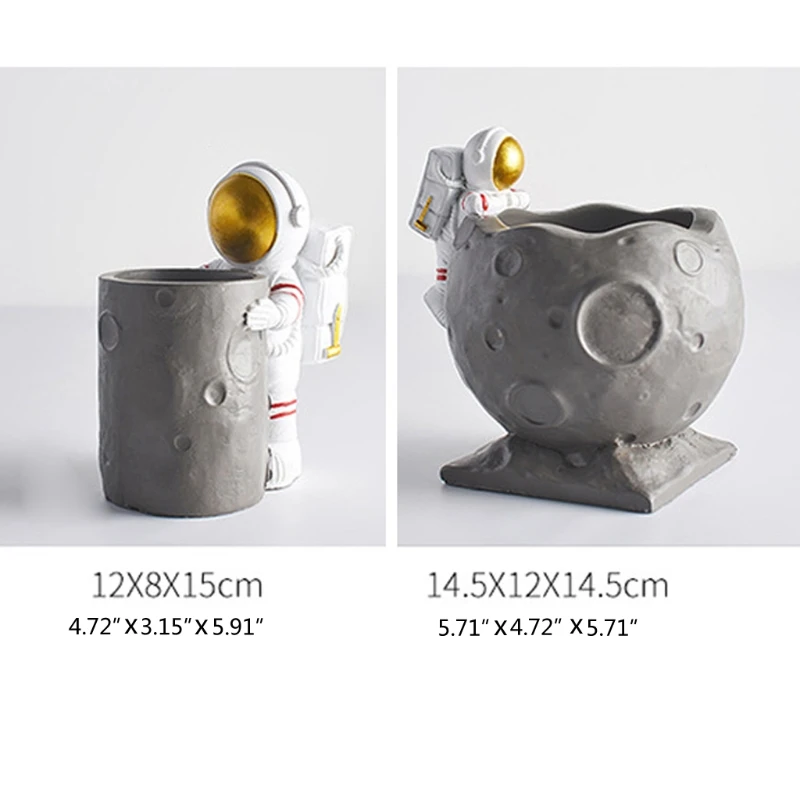Nordic Figurine Astronaut Ornament Table Ornament Decor Crafts Pen Holder Makeup Brush Storage Box Home Decoration Gifts
Nordic Figurine Astronaut Ornament Table Ornament Decor Crafts Pen Holder Makeup Brush Storage Box Home Decoration Gifts