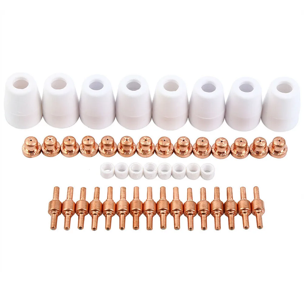 46pcs Air Plasma Cutter Electrodes Tips Nozzle For Plasma Cutting Machine 40D CUT40 50D CUT50 Welding Tool
46pcs Air Plasma Cutter Electrodes Tips Nozzle For Plasma Cutting Machine 40D CUT40 50D CUT50 Welding Tool