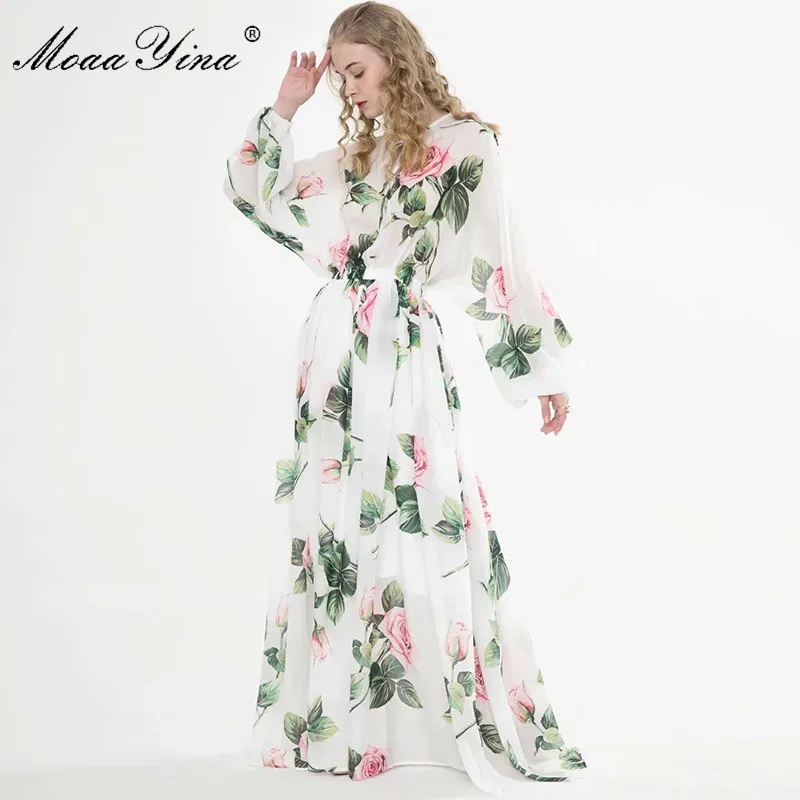 MoaaYina Fashion Designer dress Spring Summer Women Dress Long sleeve lily Floral-Print Vacation Maxi Dresses
MoaaYina Fashion Designer dress Spring Summer Women Dress Long sleeve lily Floral-Print Vacation Maxi Dresses