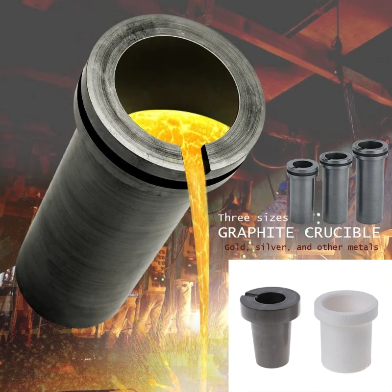 2Pcs 300g Graphite Crucible Quartz Melting Crucible Cup Kit Gold Silver Furnace Melting Casting Refining Mould Cups Kit
2Pcs 300g Graphite Crucible Quartz Melting Crucible Cup Kit Gold Silver Furnace Melting Casting Refining Mould Cups Kit
