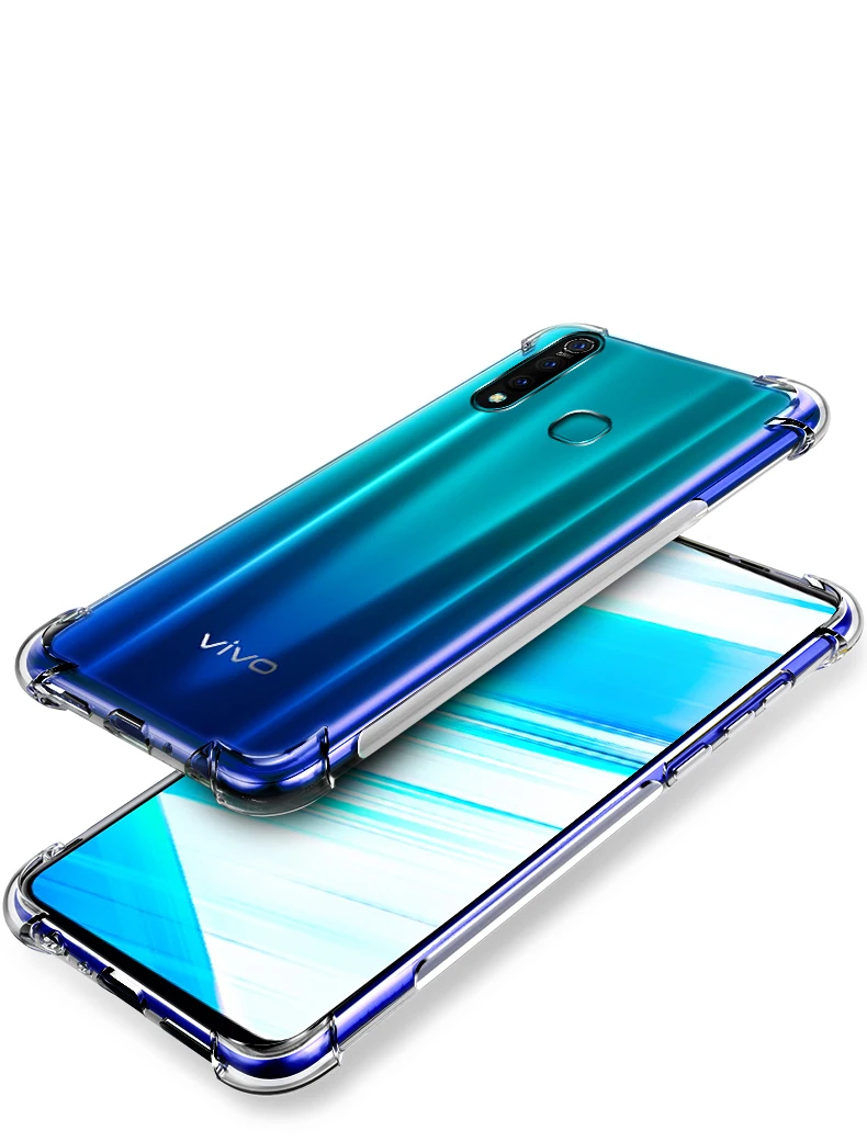 Чехол VIVO Z5X для сверхпрочный противоударный мягкий Силиконовый ТПУ Прозрачный